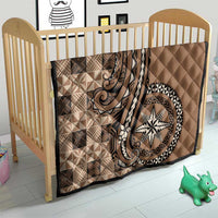 Tonga Ngatu Quilt Vintage Brown Manulua Motifs LT7 - Polynesian Pride