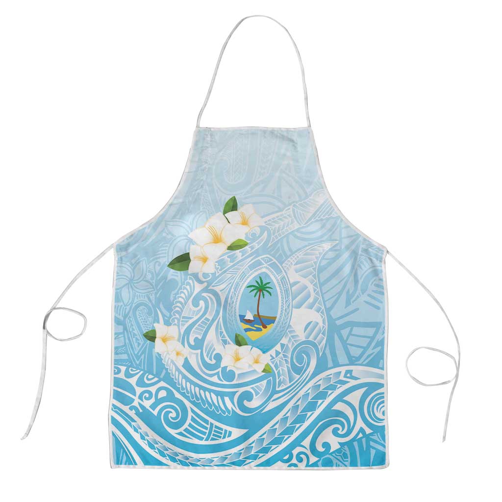 Guam Fishhook Mix Guasali Flowers Apron Dreaming Turquoise LT7 Turquoise - Polynesian Pride
