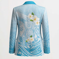 Guam Fishhook Mix Guasali Flowers Blazer Dreaming Turquoise LT7 - Polynesian Pride