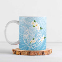 Guam Fishhook Mix Guasali Flowers Ceramic Mug Dreaming Turquoise LT7 Turquoise - Polynesian Pride