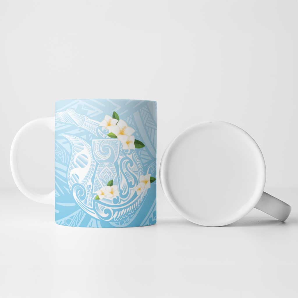 Guam Fishhook Mix Guasali Flowers Ceramic Mug Dreaming Turquoise LT7 - Polynesian Pride