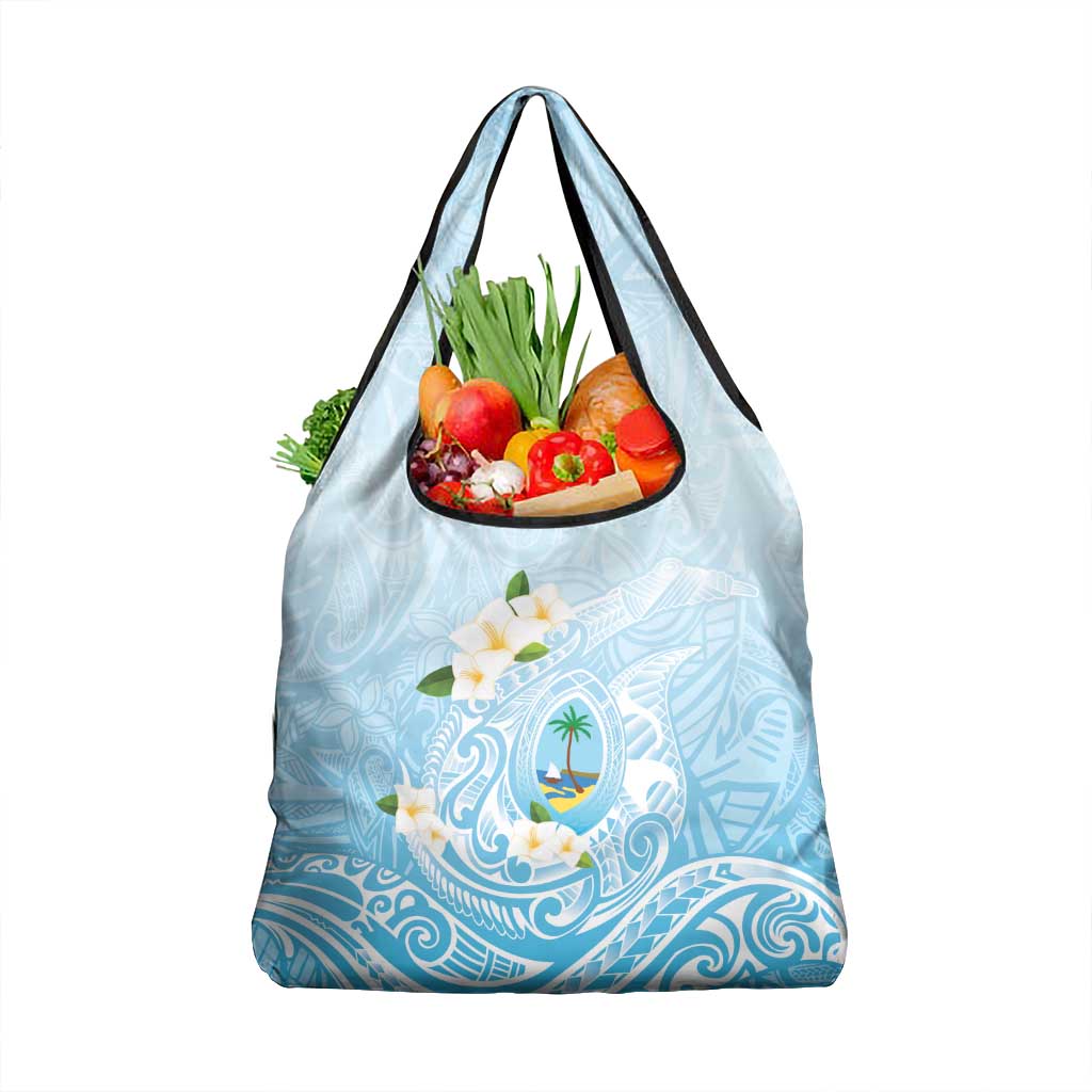 Guam Fishhook Mix Guasali Flowers Grocery Bag Dreaming Turquoise LT7 1-pack One Size Turquoise - Polynesian Pride