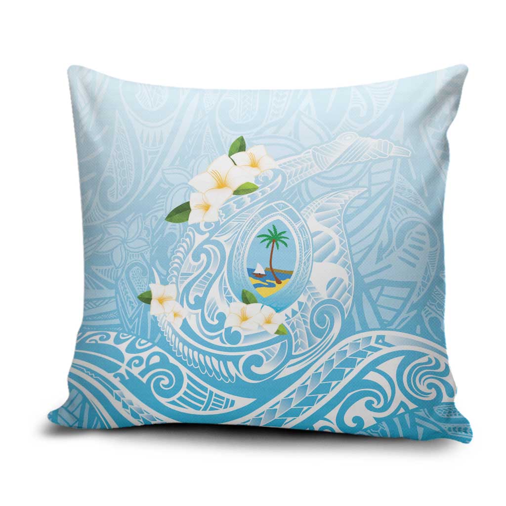 Guam Fishhook Mix Guasali Flowers Pillow Cover Dreaming Turquoise LT7 Turquoise - Polynesian Pride