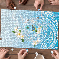 Guam Fishhook Mix Guasali Flowers Puzzle Dreaming Turquoise LT7 - Polynesian Pride