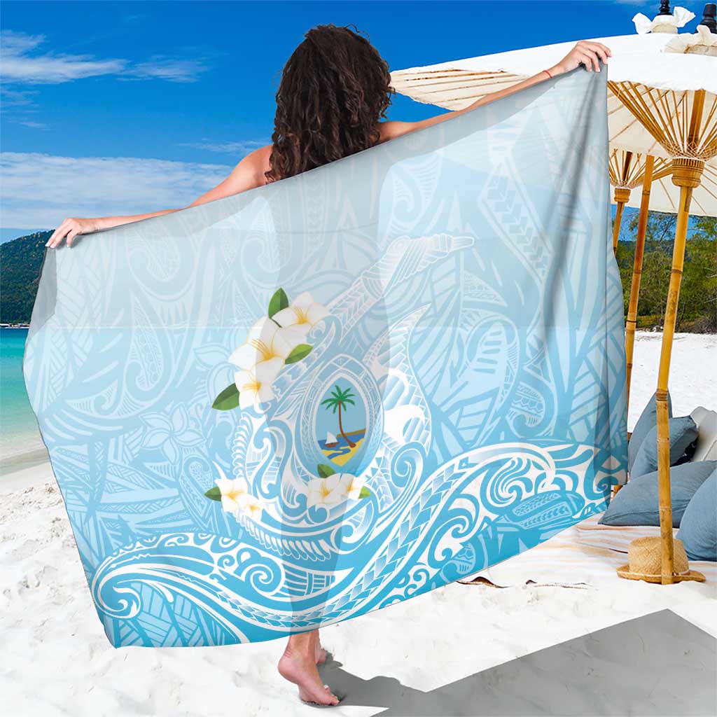 Guam Fishhook Mix Guasali Flowers Sarong Dreaming Turquoise LT7 One Size 44 x 66 inches Turquoise - Polynesian Pride