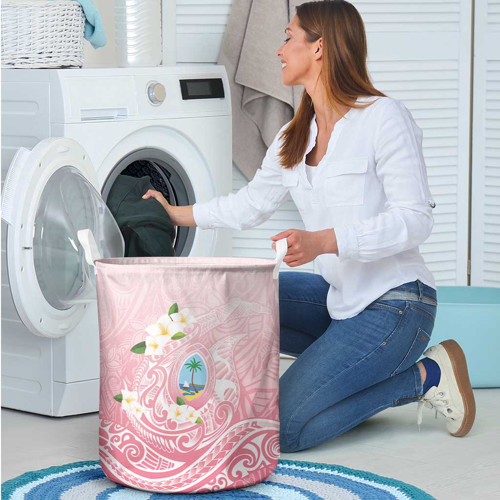Guam Fishhook Mix Guasali Flowers Laundry Basket Dreaming Coral LT7 - Polynesian Pride