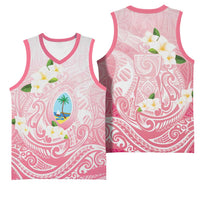 Guam Fishhook Mix Guasali Flowers Basketball Jersey Dreaming Coral LT7 - Polynesian Pride