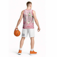 Guam Fishhook Mix Guasali Flowers Basketball Jersey Dreaming Coral LT7 - Polynesian Pride