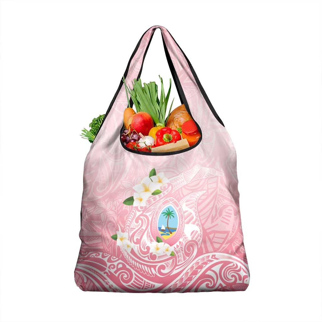Guam Fishhook Mix Guasali Flowers Grocery Bag Dreaming Coral LT7 1-pack One Size Pink - Polynesian Pride