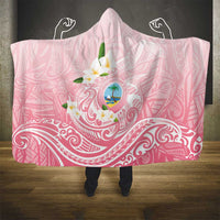 Guam Fishhook Mix Guasali Flowers Hooded Blanket Dreaming Coral LT7 - Polynesian Pride