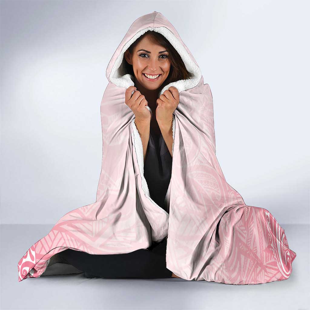 Guam Fishhook Mix Guasali Flowers Hooded Blanket Dreaming Coral LT7 - Polynesian Pride