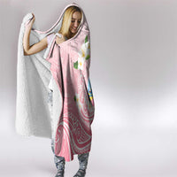 Guam Fishhook Mix Guasali Flowers Hooded Blanket Dreaming Coral LT7 - Polynesian Pride