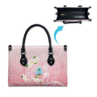 Guam Fishhook Mix Guasali Flowers Leather Bag Dreaming Coral LT7 - Polynesian Pride