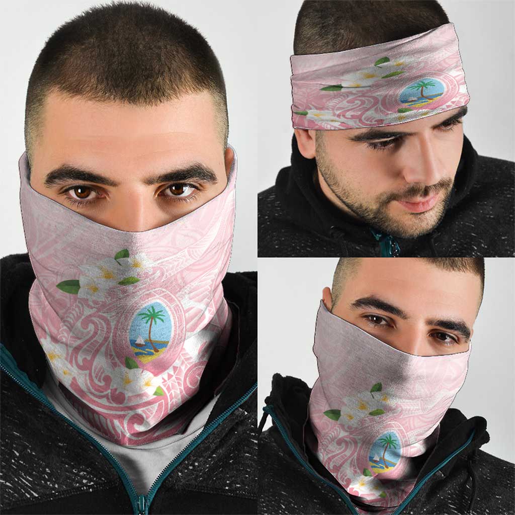 Guam Fishhook Mix Guasali Flowers Neck Gaiter Dreaming Coral LT7 - Polynesian Pride