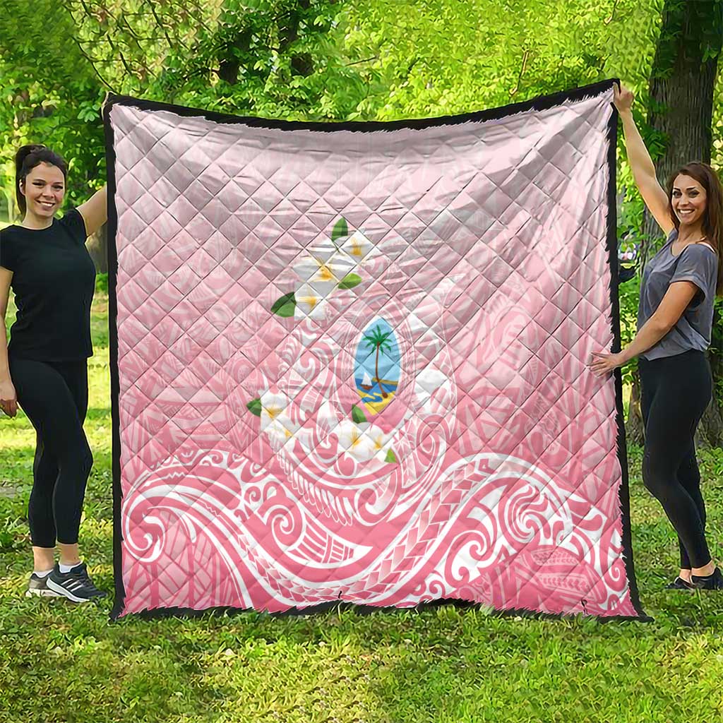 Guam Fishhook Mix Guasali Flowers Quilt Dreaming Coral LT7 - Polynesian Pride