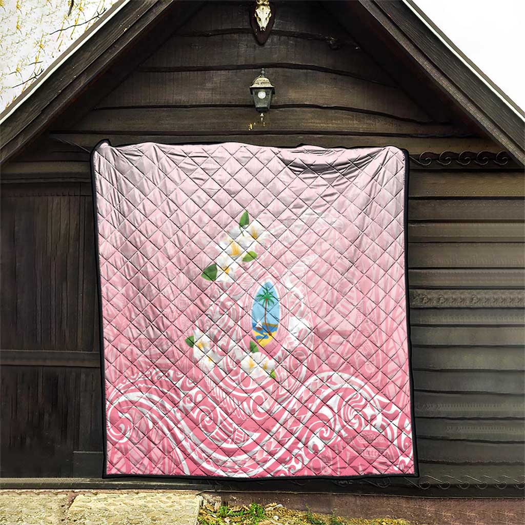 Guam Fishhook Mix Guasali Flowers Quilt Dreaming Coral LT7 - Polynesian Pride