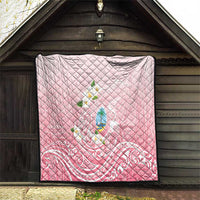 Guam Fishhook Mix Guasali Flowers Quilt Dreaming Coral LT7 - Polynesian Pride