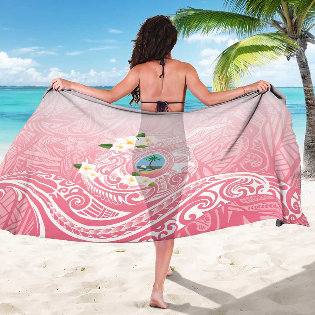 Guam Fishhook Mix Guasali Flowers Sarong Dreaming Coral LT7 - Polynesian Pride