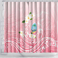 Guam Fishhook Mix Guasali Flowers Shower Curtain Dreaming Coral LT7 - Polynesian Pride