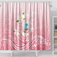 Guam Fishhook Mix Guasali Flowers Shower Curtain Dreaming Coral LT7 - Polynesian Pride