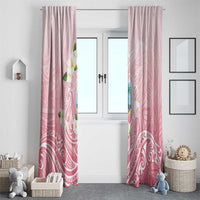 Guam Fishhook Mix Guasali Flowers Window Curtain Dreaming Coral LT7 - Polynesian Pride