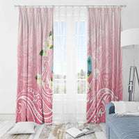 Guam Fishhook Mix Guasali Flowers Window Curtain Dreaming Coral LT7 - Polynesian Pride