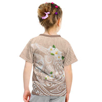 Guam Fishhook Mix Guasali Flowers Kid T Shirt Dreaming Hazel LT7 - Polynesian Pride