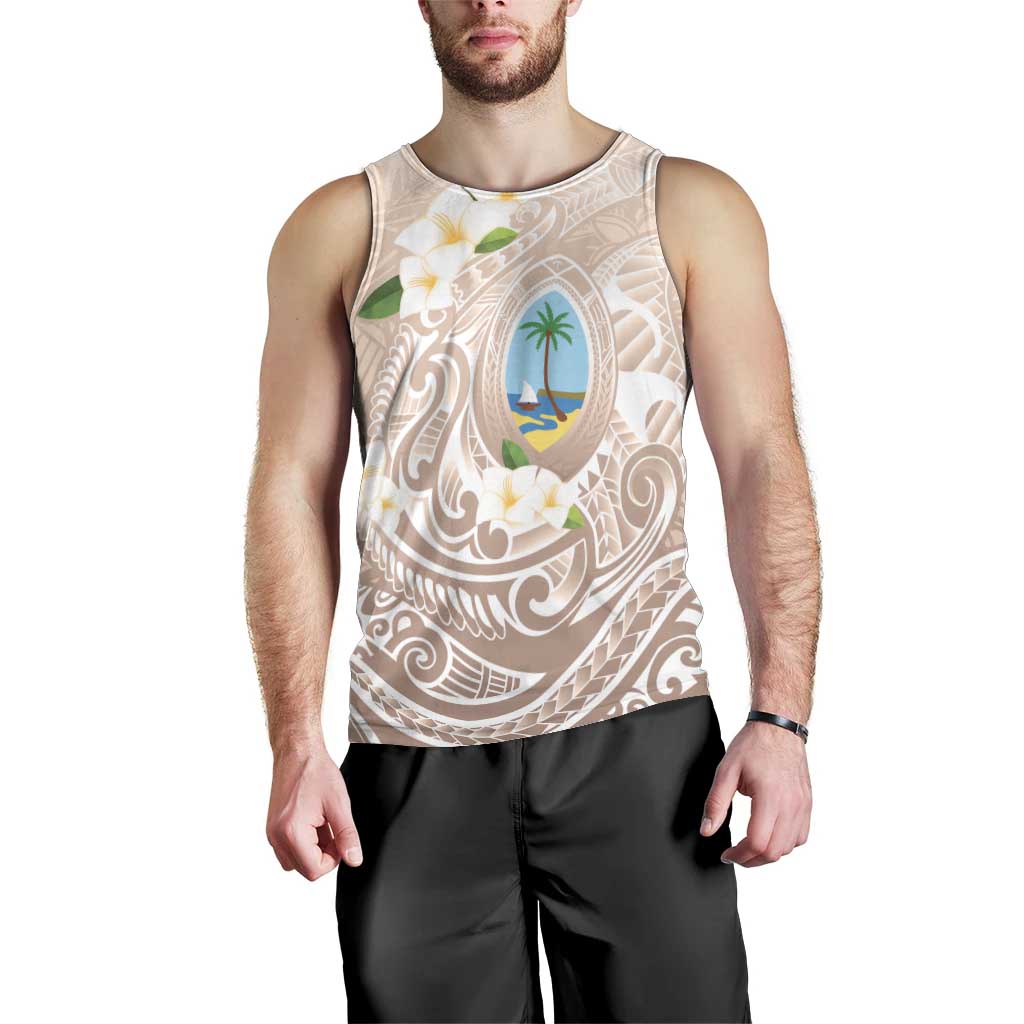 Guam Fishhook Mix Guasali Flowers Men Tank Top Dreaming Hazel LT7 - Polynesian Pride