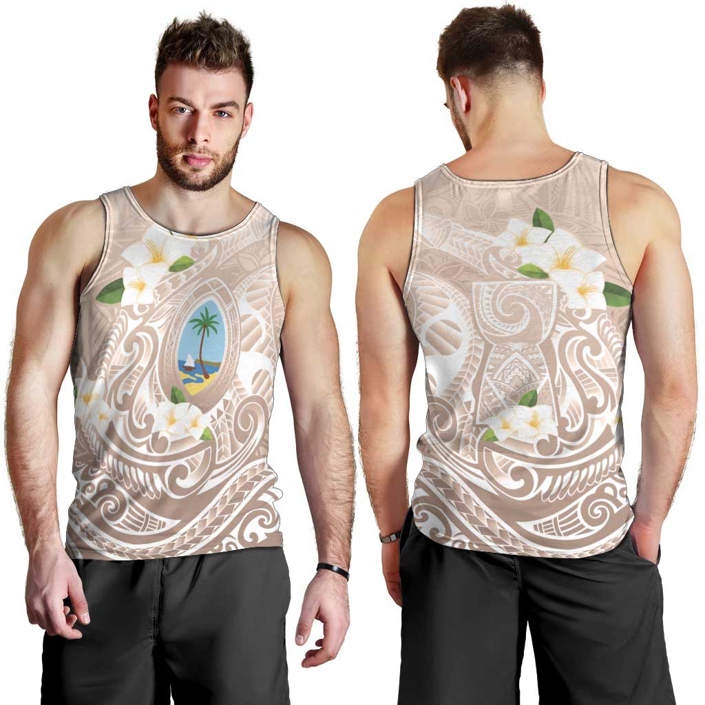 Guam Fishhook Mix Guasali Flowers Men Tank Top Dreaming Hazel LT7 - Polynesian Pride