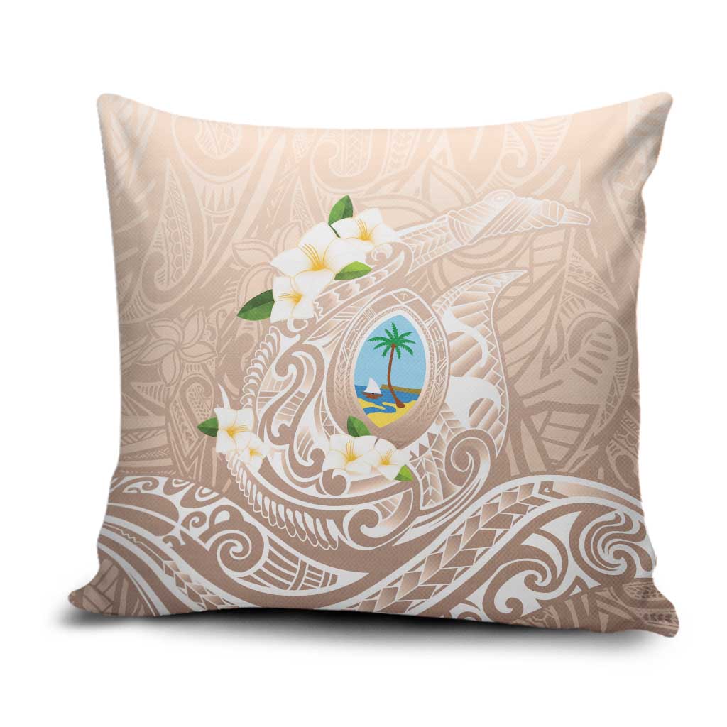 Guam Fishhook Mix Guasali Flowers Pillow Cover Dreaming Hazel LT7 Beige - Polynesian Pride