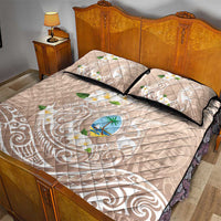 Guam Fishhook Mix Guasali Flowers Quilt Bed Set Dreaming Hazel LT7 - Polynesian Pride