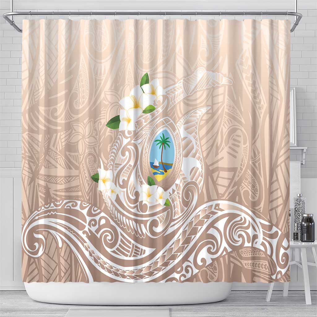Guam Fishhook Mix Guasali Flowers Shower Curtain Dreaming Hazel LT7 - Polynesian Pride