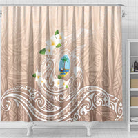 Guam Fishhook Mix Guasali Flowers Shower Curtain Dreaming Hazel LT7 - Polynesian Pride