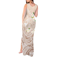 Guam Fishhook Mix Guasali Flowers Tank Maxi Dress Dreaming Hazel LT7 - Polynesian Pride