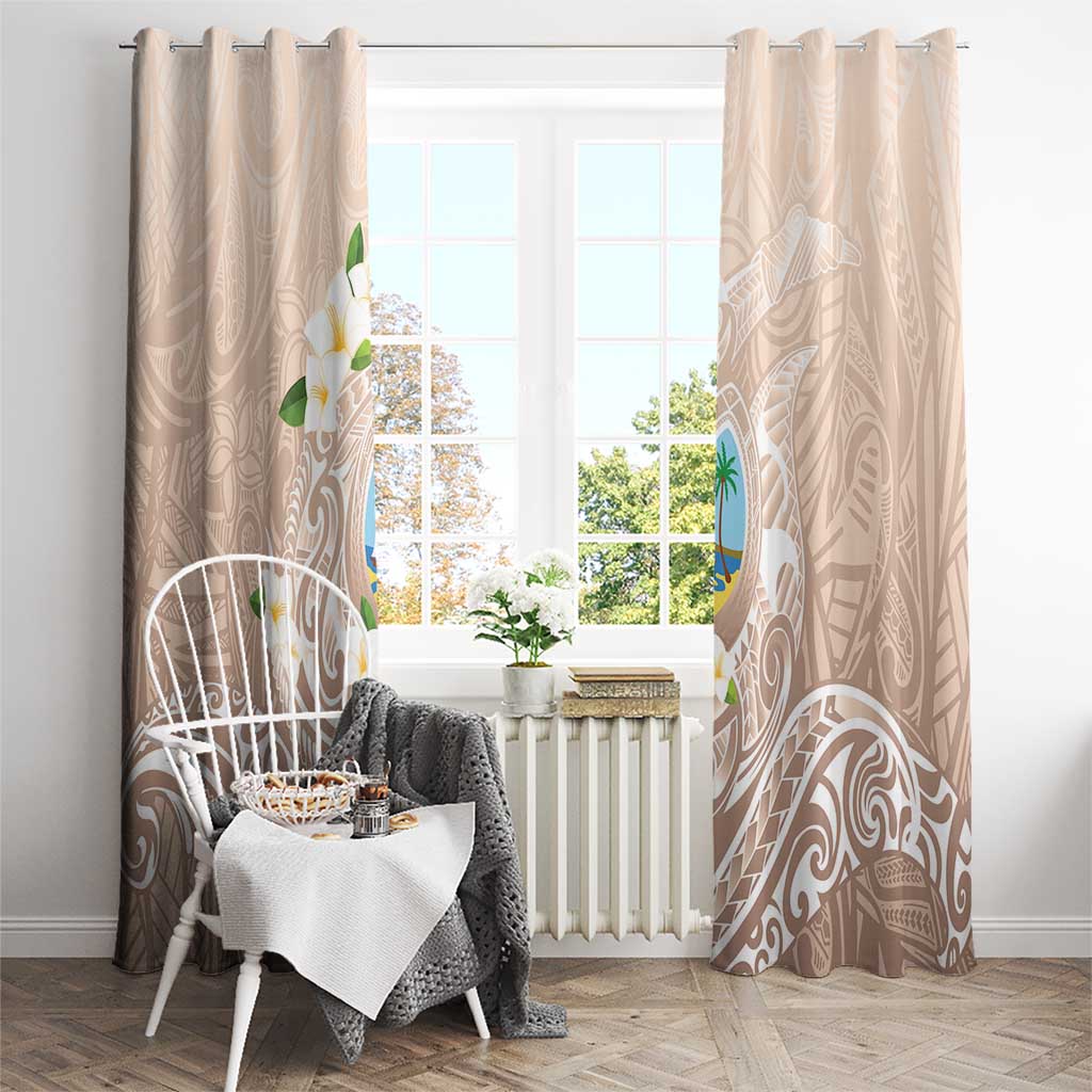 Guam Fishhook Mix Guasali Flowers Window Curtain Dreaming Hazel LT7 - Polynesian Pride