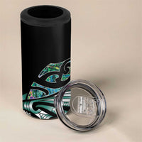 Maori Matariki - Manaia 4 in 1 Can Cooler Tumbler Emerald Paua Shell LT7 - Polynesian Pride