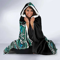 Maori Matariki - Manaia Hooded Blanket Emerald Paua Shell LT7 - Polynesian Pride