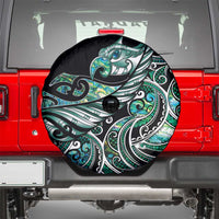 Maori Matariki - Manaia Spare Tire Cover Emerald Paua Shell LT7 - Polynesian Pride