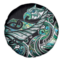 Maori Matariki - Manaia Spare Tire Cover Emerald Paua Shell LT7 - Polynesian Pride