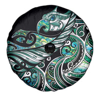Maori Matariki - Manaia Spare Tire Cover Emerald Paua Shell LT7 - Polynesian Pride