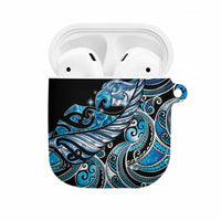 Maori Matariki - Manaia AirPods Case Galaxy Blue Paua Shell LT7 Blue - Polynesian Pride