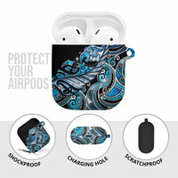 Maori Matariki - Manaia AirPods Case Galaxy Blue Paua Shell LT7 - Polynesian Pride