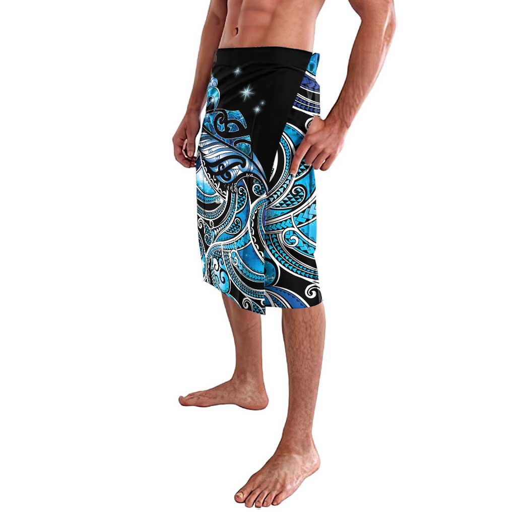 Maori Matariki - Manaia Lavalava Galaxy Blue Paua Shell LT7 - Polynesian Pride