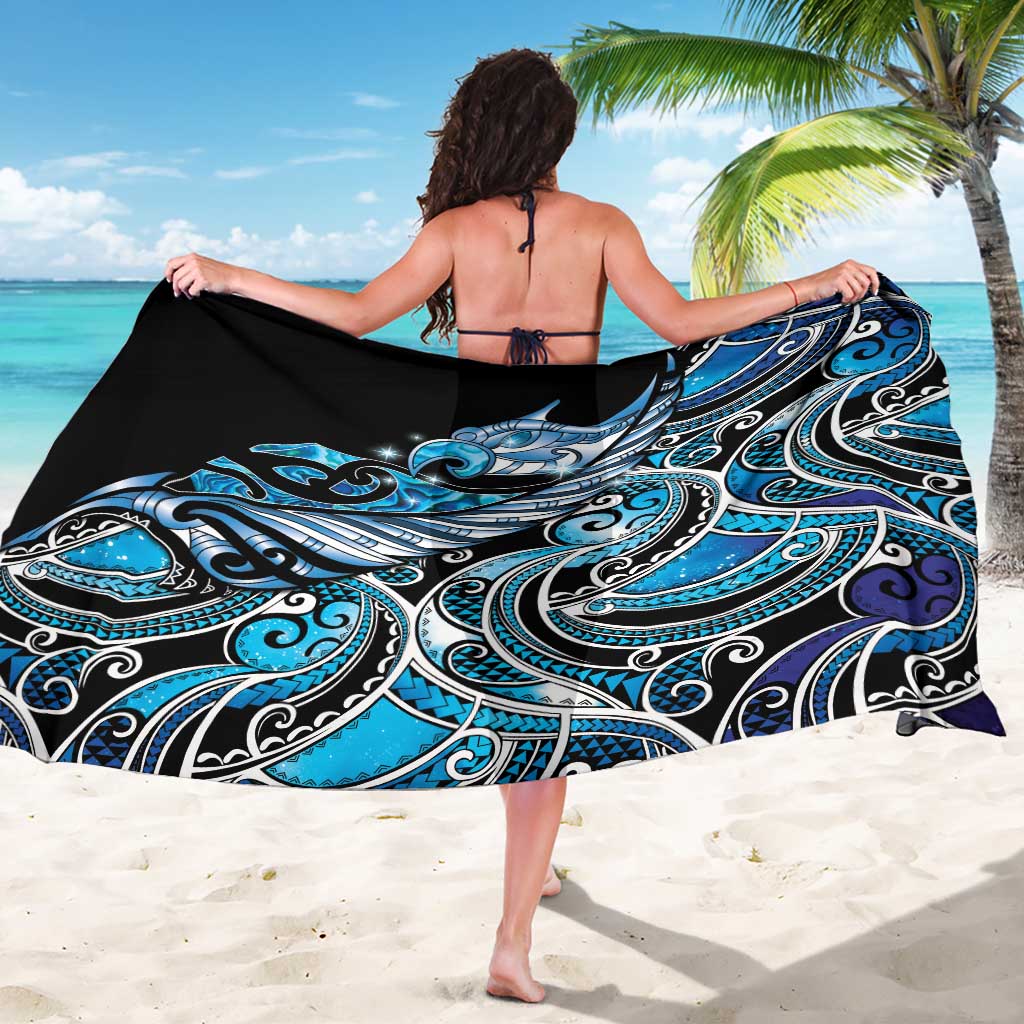 Maori Matariki - Manaia Sarong Galaxy Blue Paua Shell LT7 - Polynesian Pride