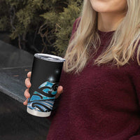 Maori Matariki - Manaia Tumbler Cup Galaxy Blue Paua Shell LT7 - Polynesian Pride