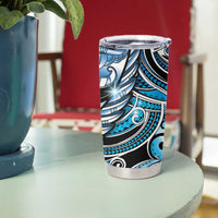 Maori Matariki - Manaia Tumbler Cup Galaxy Blue Paua Shell LT7 - Polynesian Pride