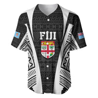 Personalised Fiji Rugby Baseball Jersey 2023 World Cup History Makers - Black Ver LT7 Black - Polynesian Pride