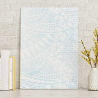 White Sunday Canvas Wall Art Plumeria Tatau Mix Tapa LT7 Without Frame White - Polynesian Pride
