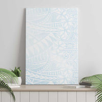 White Sunday Canvas Wall Art Plumeria Tatau Mix Tapa LT7 - Polynesian Pride