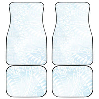 White Sunday Car Mats Plumeria Tatau Mix Tapa LT7 - Polynesian Pride